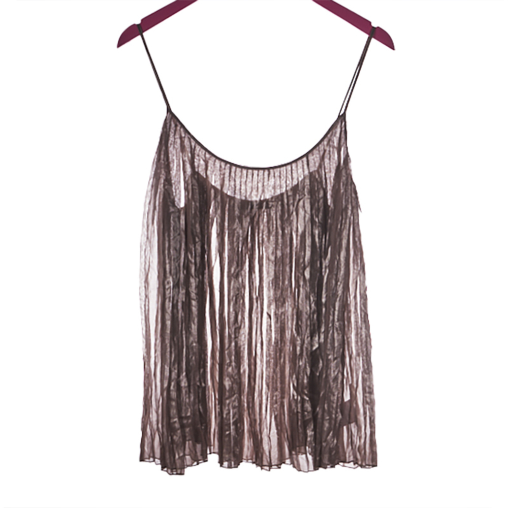 Academia Blouse Women size L Silver